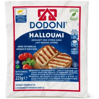 DODONI HALLOUMI KAAS 10X225 GR