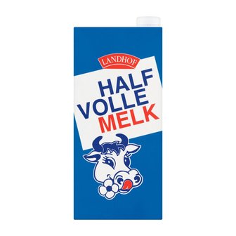 LANDHOF HALFVOLLE MELK 12X1 LT 