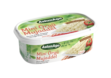 ASLANAGA MINI GEVLOCHTEN VOHVETTE KAAS 12X200 GR 