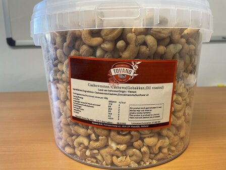 TAZEDEN CASHEWNOTEN GEZOUTEN 3 KG