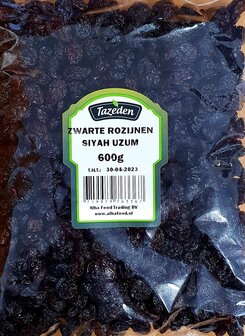 TAZEDEN ZWARTE ROZIJN 16X600 GR