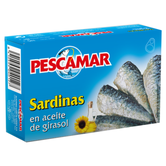 PESCAMAR SARDINES IN OLIE 50X115 GR