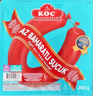 KOC GURME AZ BAHARATLI SUCUK 8X300 GR