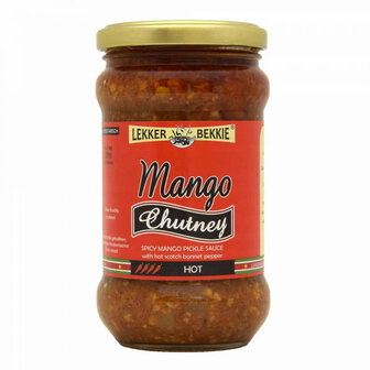 LEKKER BEKKIE MANGO CHUTNEY 6X290 ML