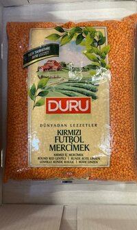 DURU ITHAL KIRMIZI MERCIMEK 6X2.5 KG 