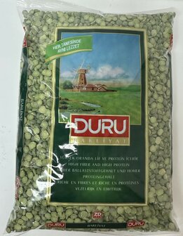 DURU GEBROKEN GROENE ERWTEN 12X1 KG WERELD SMAAK