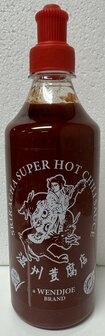 WENDJOE SRIRACHA SAUS HOT ROOD 6X500 ML 