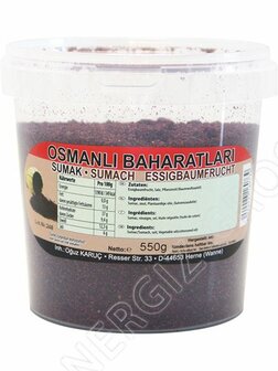 OSMANLI ZUURKRUID GEMALEN 6X550 GR