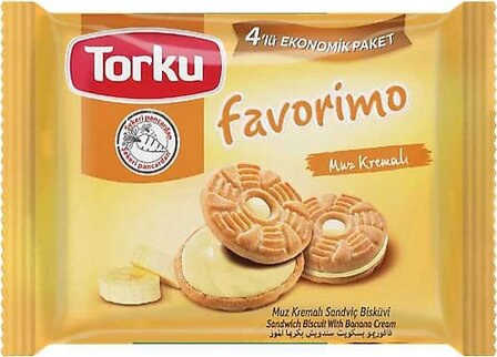 TORKU FAVORIMO BANAAN BISKUVI 8X4X61 GR