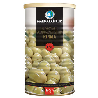 MARMARABIRLIK KIRMA YESIL ZEYTIN 6X800 GR