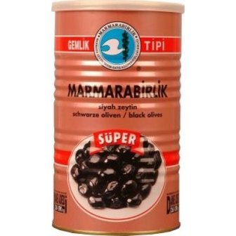 MARMARABIRLIK SUPER ZWARTE OLIJVEN (M) 6X800 GR