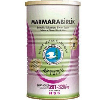 MARMARABIRLIK OLIJVEN MET MINDER ZOUT (S) 6X800 GR