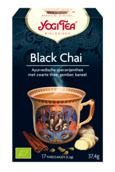 YOGI THEE BLACK CHAI 6X17 STUKS