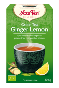 YOGI CAY GREEN TEA GINGER LEMON 6X17 ADET