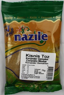 NAZILE KORIANDER GEMALEN 15X70 GR