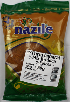 NAZILE YEDI TURLU BAHARAT 15X80 GR