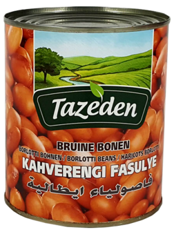 TAZEDEN KAHVERENGI FASULYE HASLAMA  12X400 GR