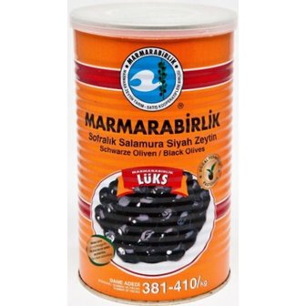 MARMARABIRLIK ZWARTE OLIJVEN LUX 6X800 GR