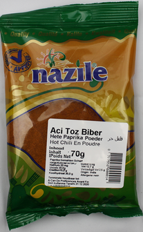 NAZILE ACI TOZ BIBER 15X70 GR POSET