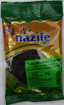 NAZILE KARABIBER TANE 15X50 GR POSET