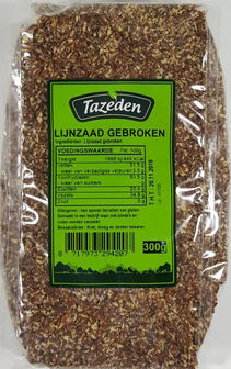 TAZEDEN LIJNZAAD GEBROKEN 15X300 GR