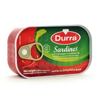 DURRA SARDINES HOT 50X125 GR