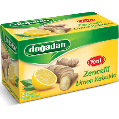 DOGADAN YESIL CAY ZENCEFIL LIMON 12X20 GR