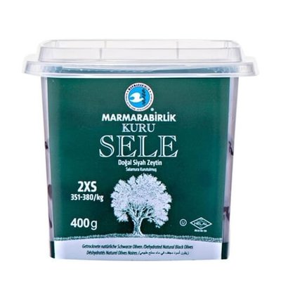 MARMARABIRLIK KURU SELE ZWARTE OLIJVEN 2XS 12X400 GR