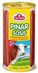 EGETURK PINAR RUNDERKNAKWORST 12X250 GR