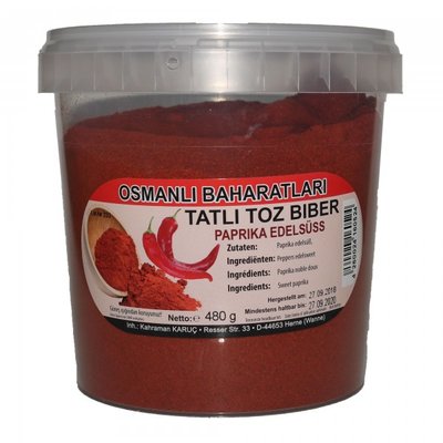 OSMANLI TATLI TOZ BIBER 6X480 GR