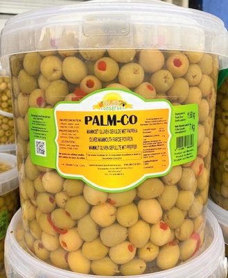 PALM-CO BIBERLI YESIL ZEYTIN KOVA 7 KG