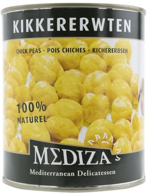 MEDIZA GEKOKTE KIKKERERWTEN 12X800 GR