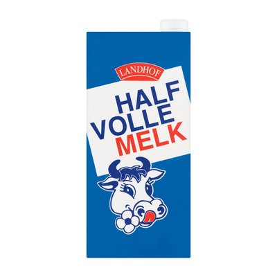 LANDHOF HOUDBARE HALFVOLLE MELK 12X1 LT