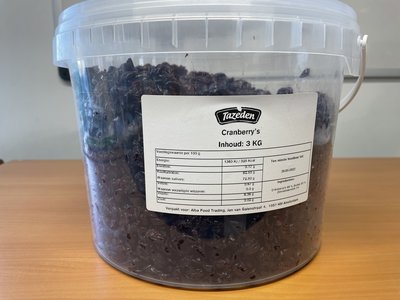 TAZEDEN CRANBERRIES 3 KG