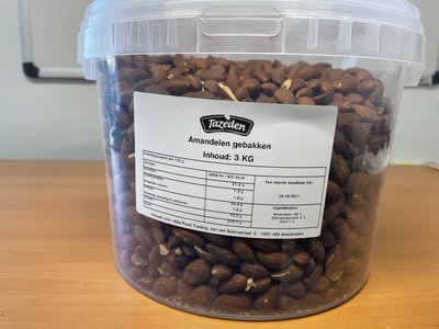 TAZEDEN AMANDEL GEROOSTERD EMMER 3 KG