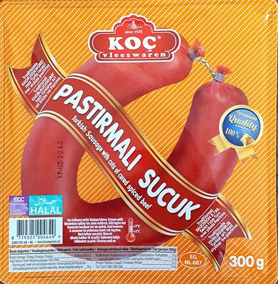 KOC GURME KNOFLOOKWORST MET ROOKWORST 8X300 GR