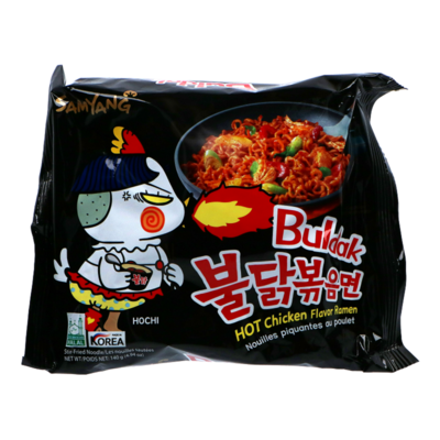 SAM YANG  BULDAK  HOT CHICKEN 8X5X140 GR ORIGINAL