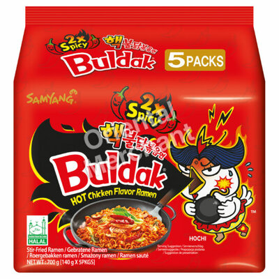 SAM YANG NOODLE 2XSPICY HOT CHICKEN 8X5/140 GR