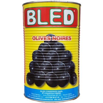 BLED ZWARTE OLIJVEN MET PIT 3X3 KG