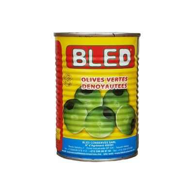 BLED YESIL CEKIRDEKSIZ ZEYTIN 24X400 GR