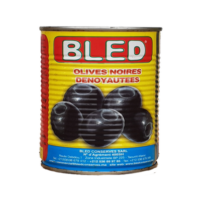 BLED SIYAH CEKIRDEKSIZ ZEYTIN 12X850 GR