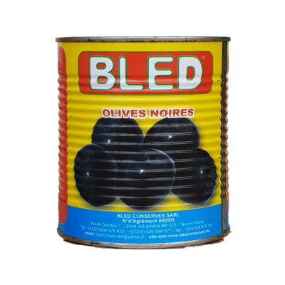 BLED ZWARTE OLIJVEN MET PIT 12X850 GR