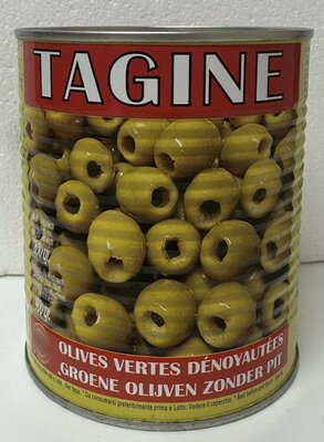 TAJINE YESIL ZEYTIN CEKIRDEKSIZ 12X830 GR