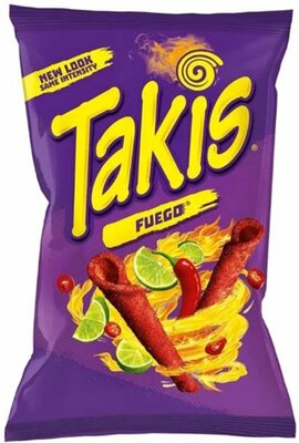 TAKIS CHIPS FUEGO HOT 18X90 GR