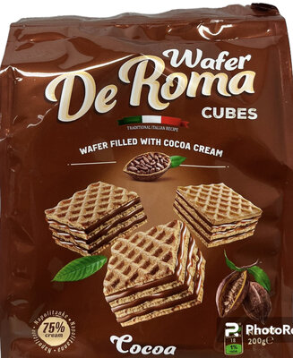 WAFFER DEROMA COCOA 10X200GR