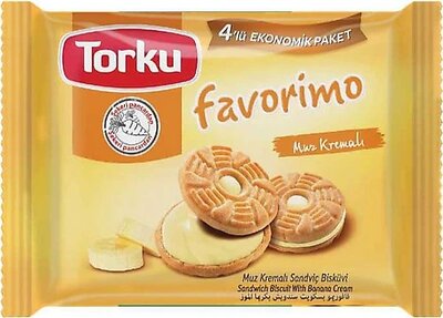 TORKU FAVORIMO MUZ BISKUVI 8X4X61 GR