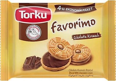 TORKU FAVORIMO CACAO  BISKUVI 8X4X61 GR