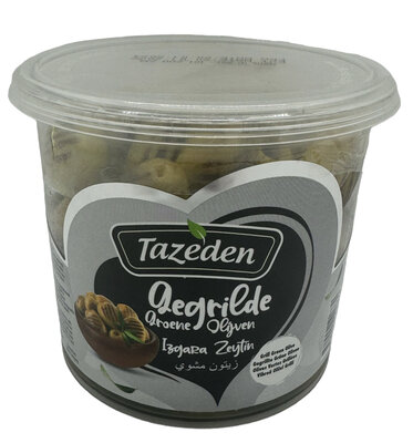 TAZEDEN GEGRILDE GROENE OLIJVEN 12X300 GR