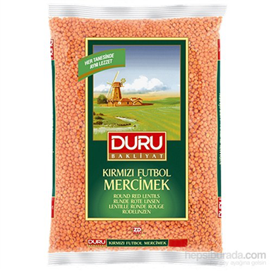 DURU KIRMIZI FUTBOL MERCIMEK 4X5 KG