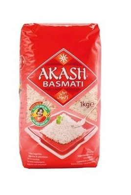 AKASH BASMATI RIJST 8X1 KG